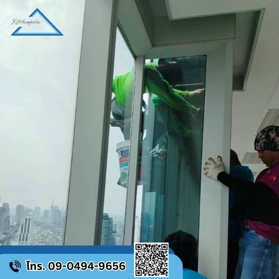 รับซ่อมกระจกอาคารสูง รับซ่อมกระจกอาคารสูง