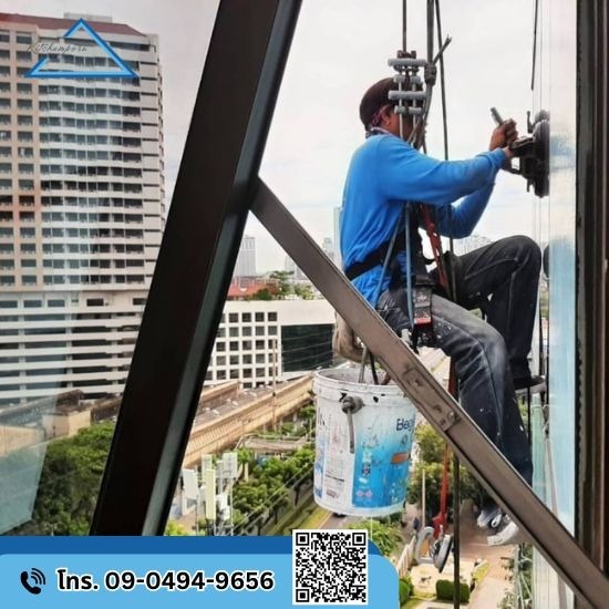 ซ่อมผนังกระจกอาคารสูงรั่วซึม ซ่อมผนังกระจกอาคารสูงรั่วซึม